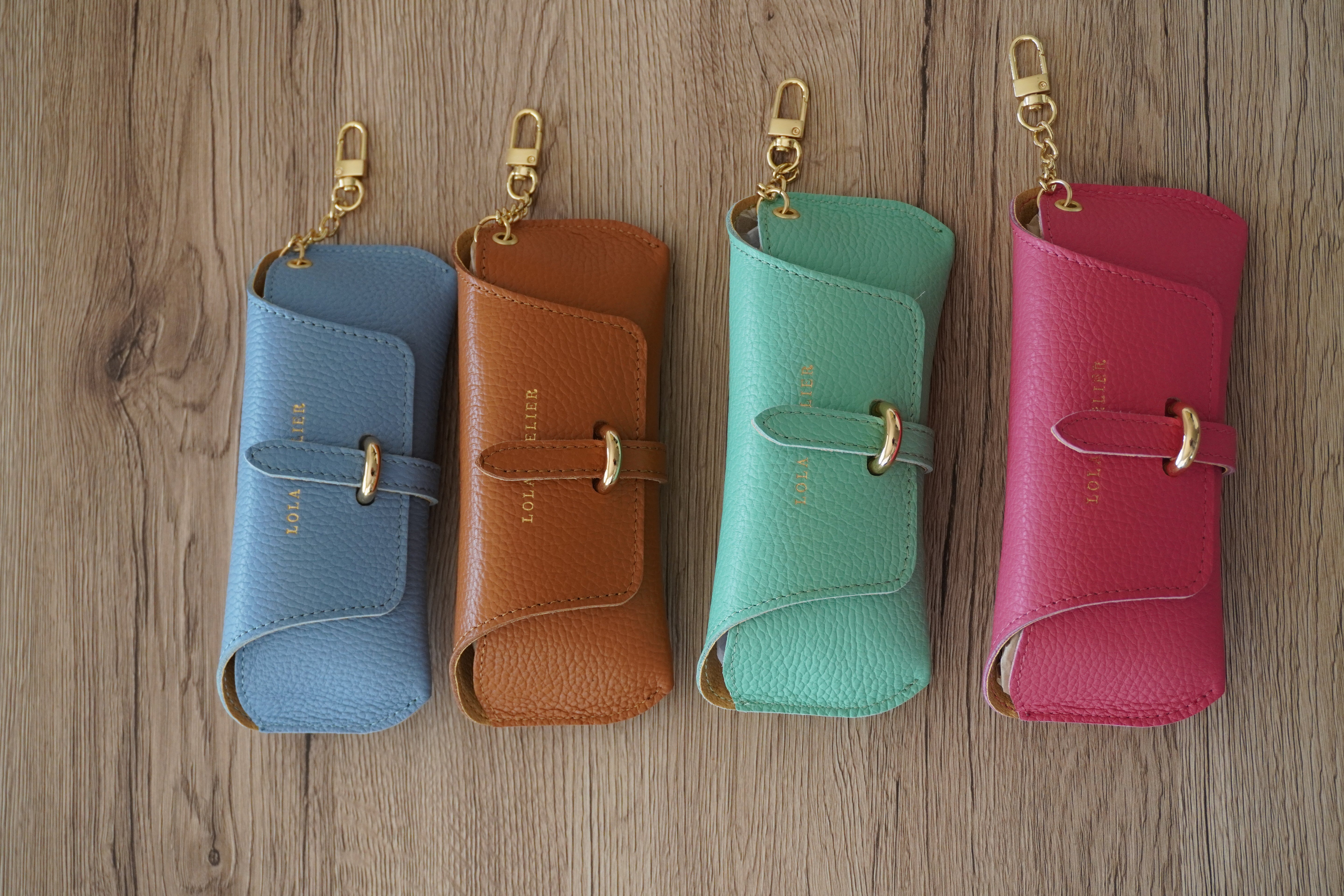Toscano Shell Glasses Case - Sky Blue