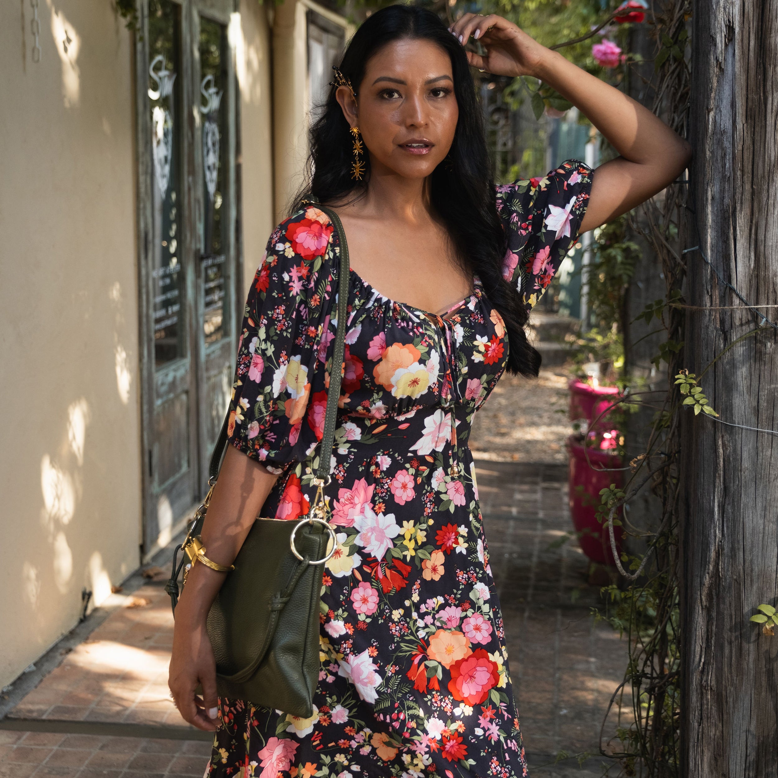 Serenita Olive Shoulder Bag
