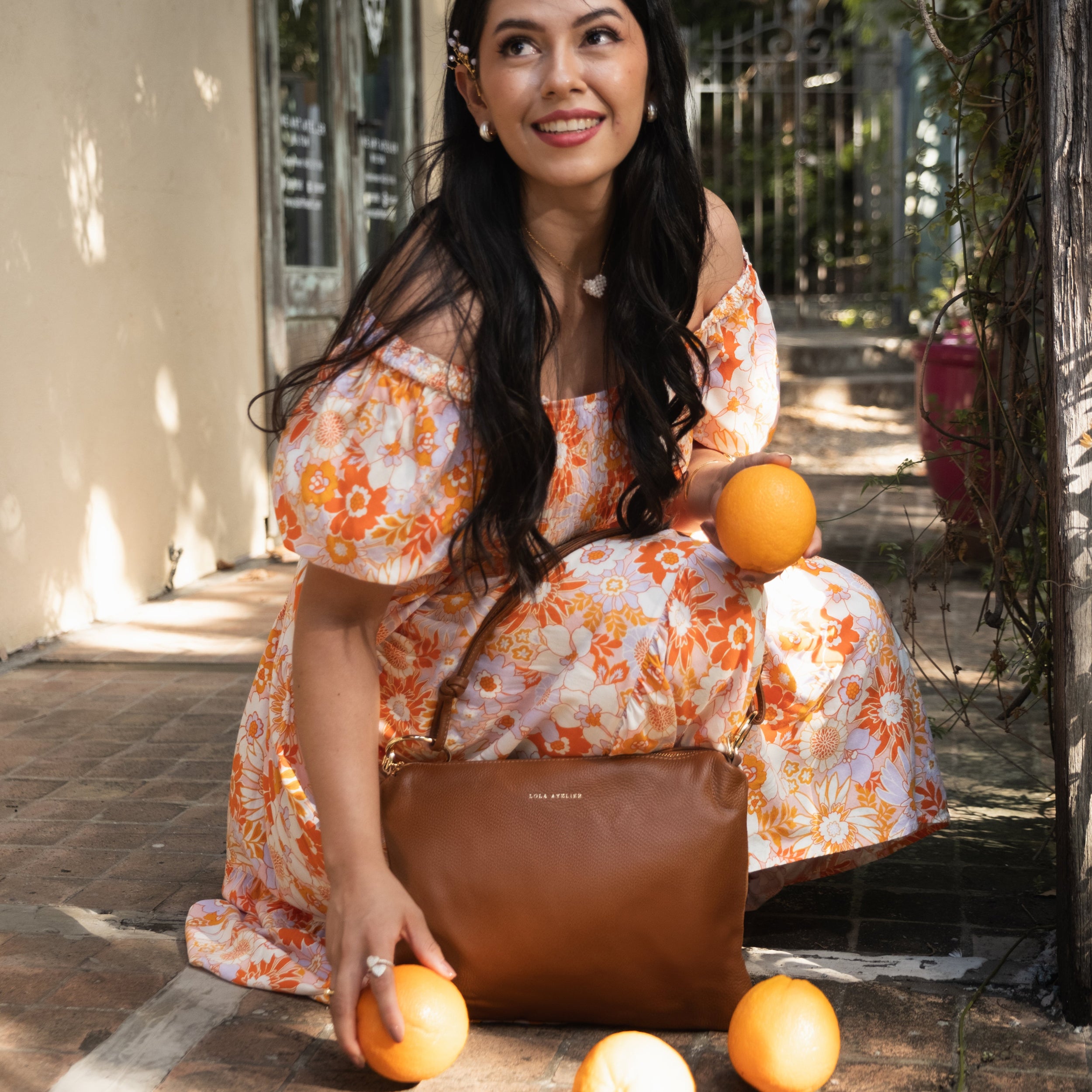 Serenita Brown Shoulder Bag