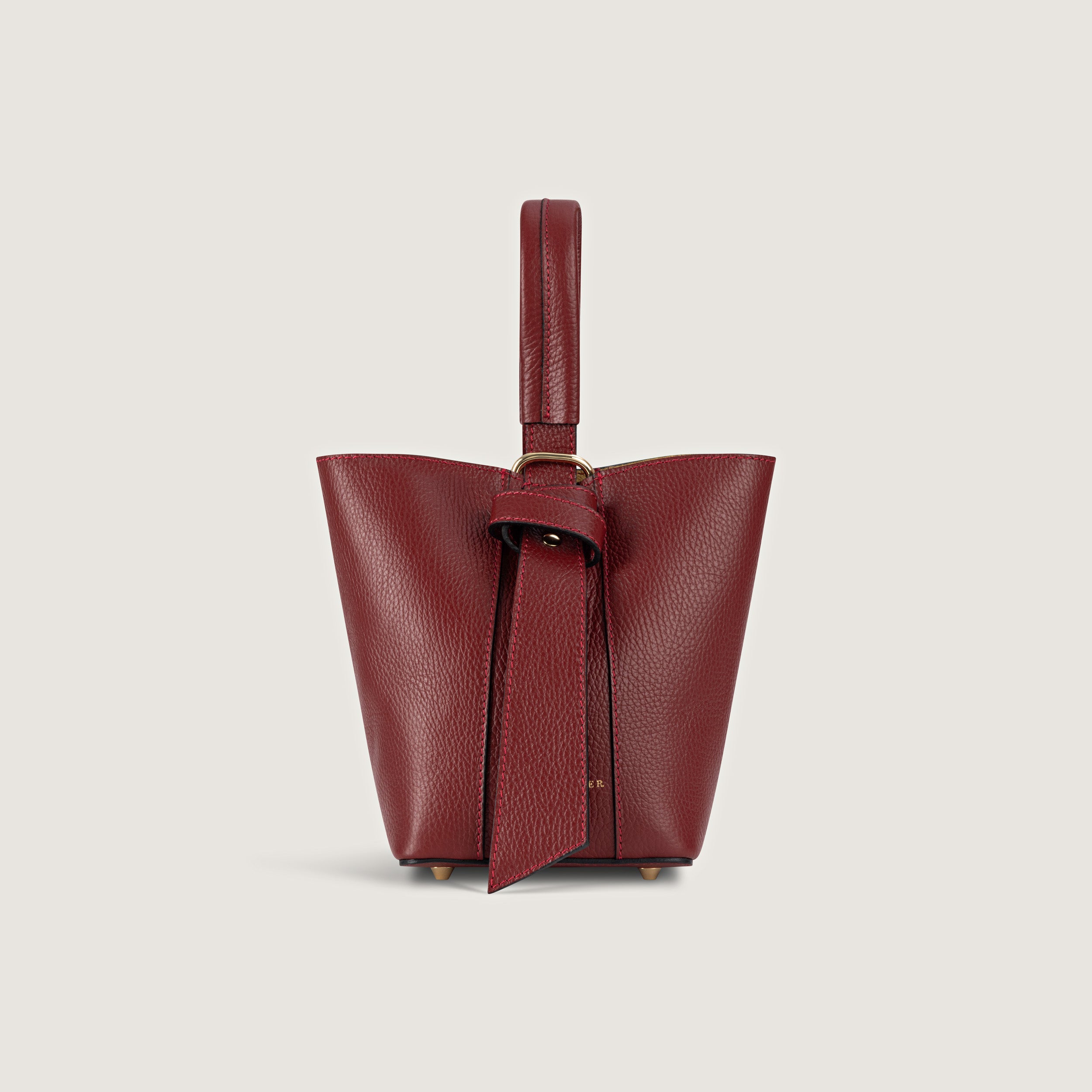 Allegria Burgundy Two-in-One Bucket Bag