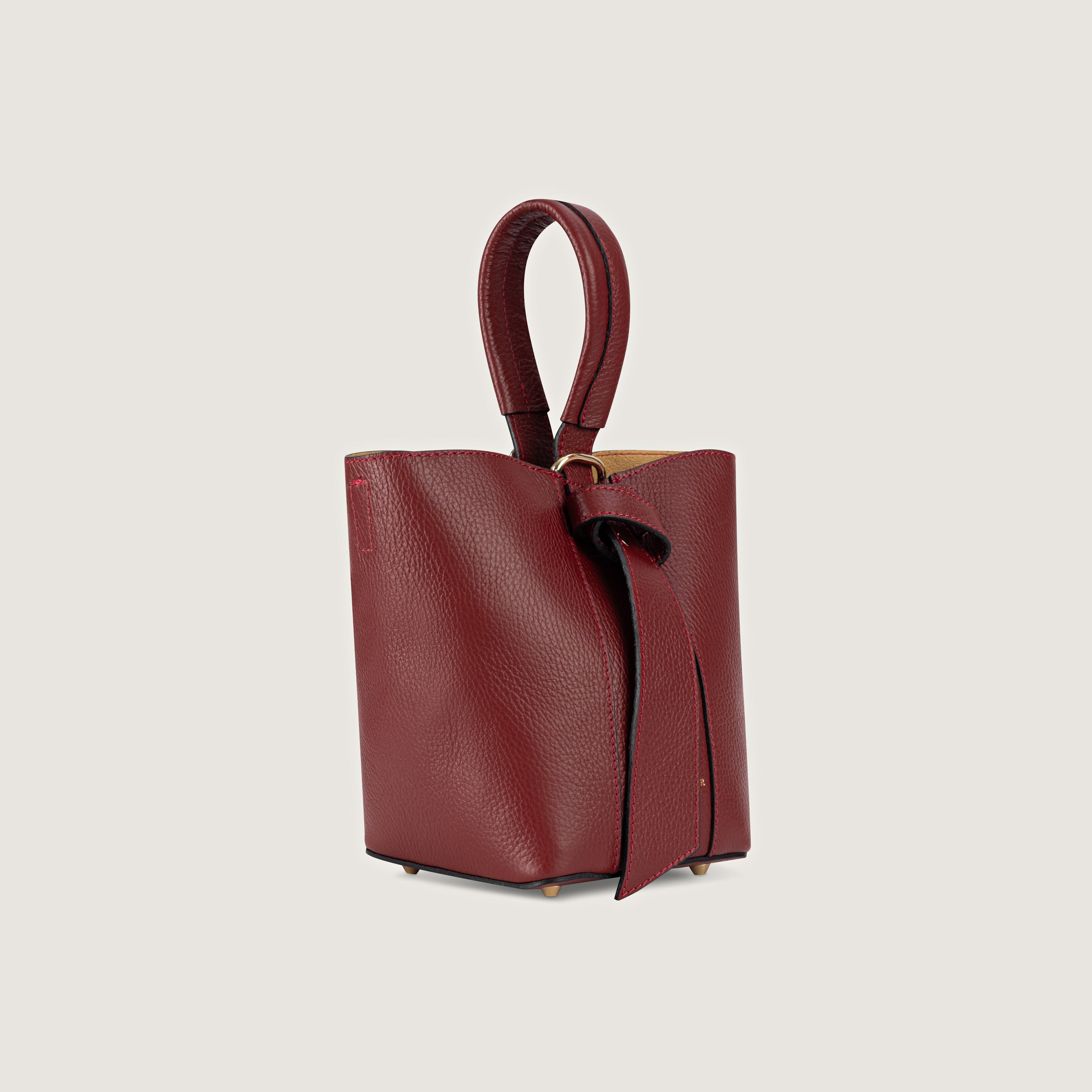 Allegria Burgundy Two-in-One Bucket Bag