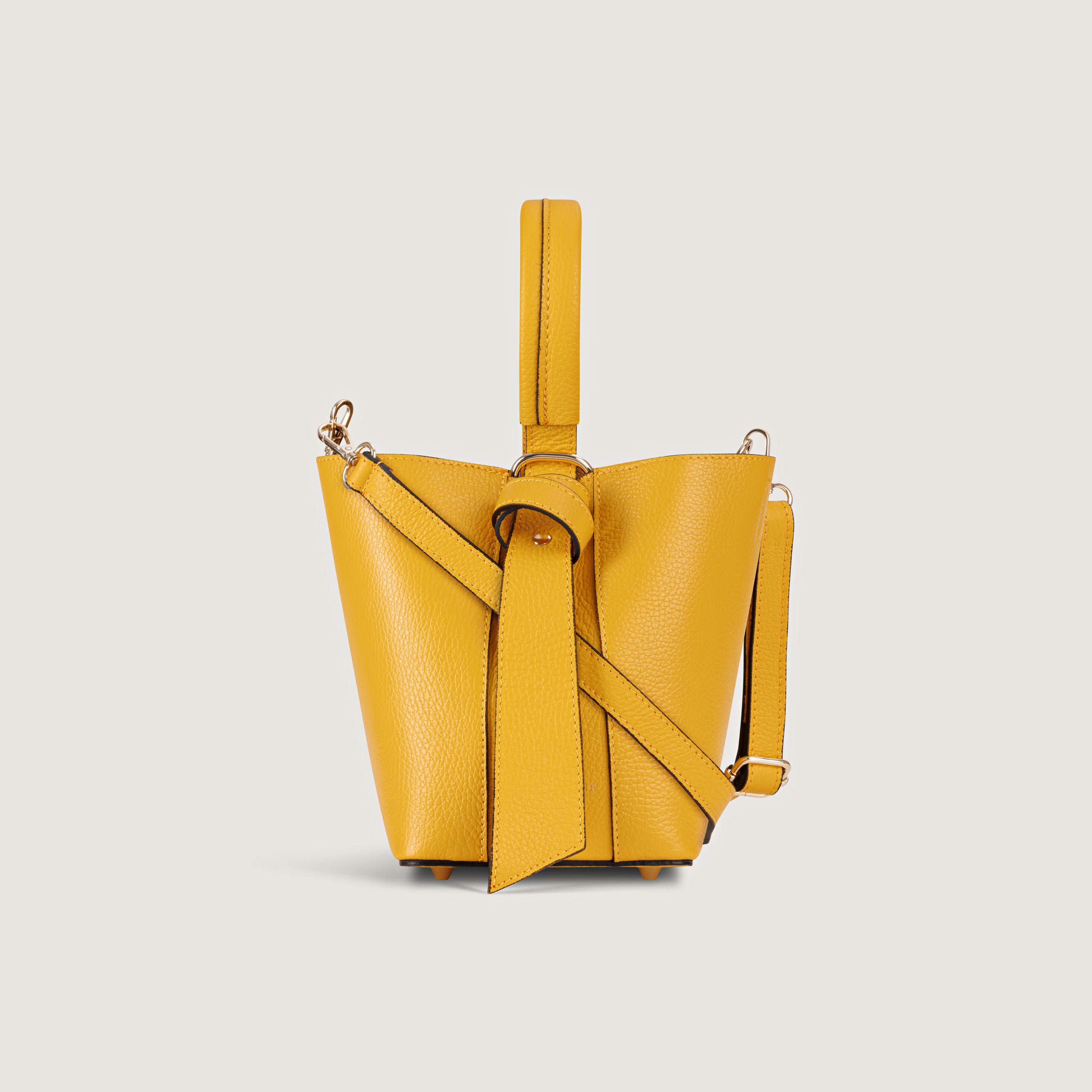 Allegria Yellow Two-in-One Bucket Bag