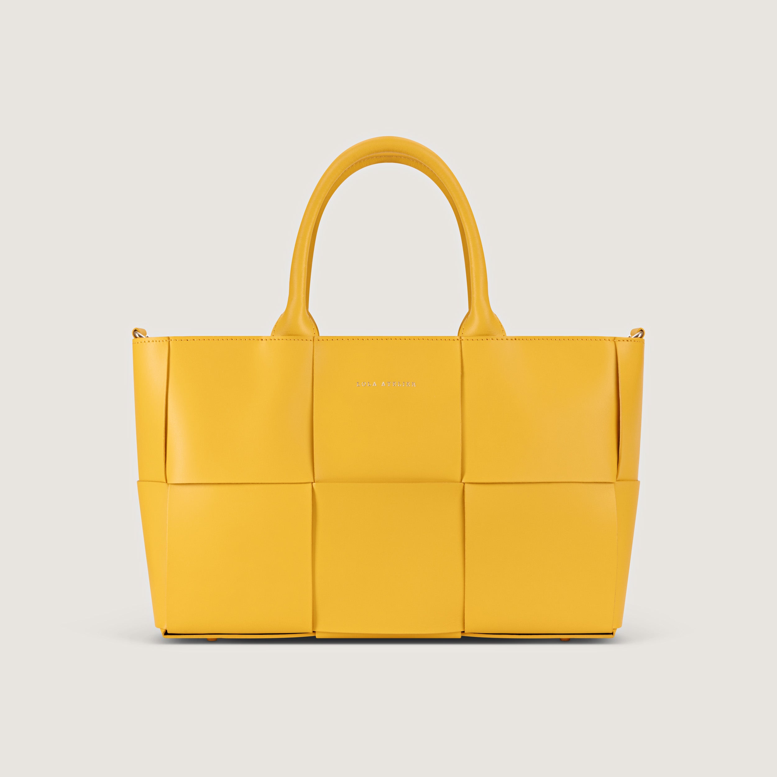 Bella Yellow Woven Bag