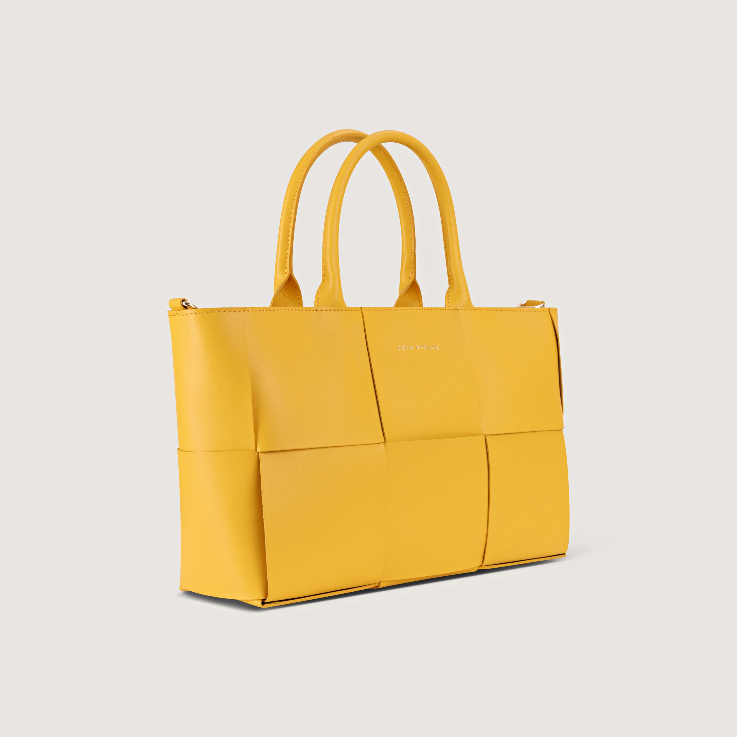 Bella Yellow Woven Bag