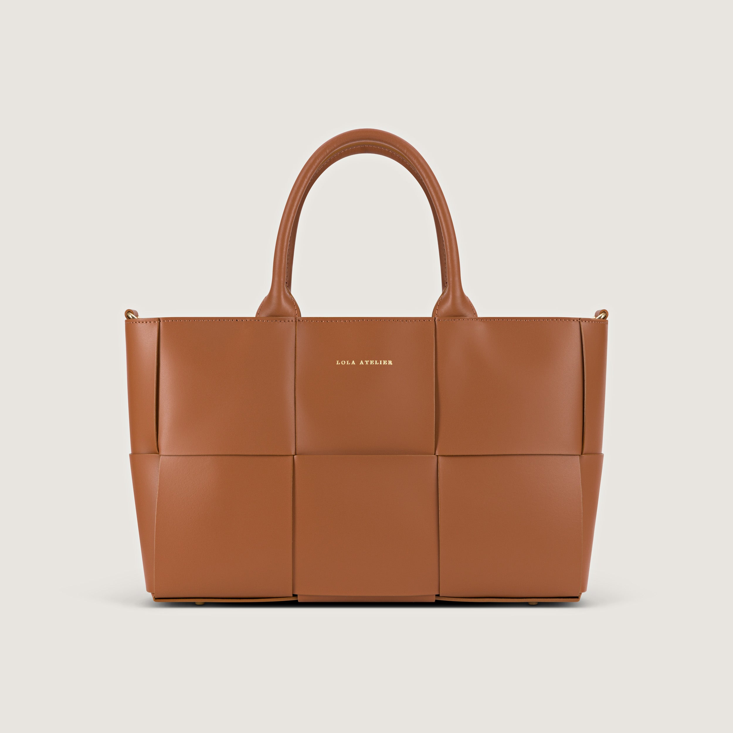 Bella Walnut Woven Bag