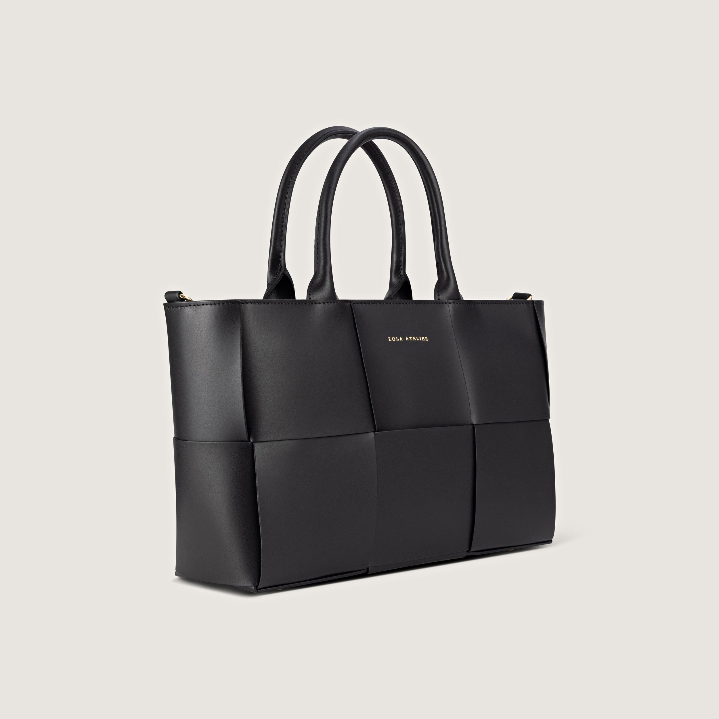 Bella Ebony Woven Bag