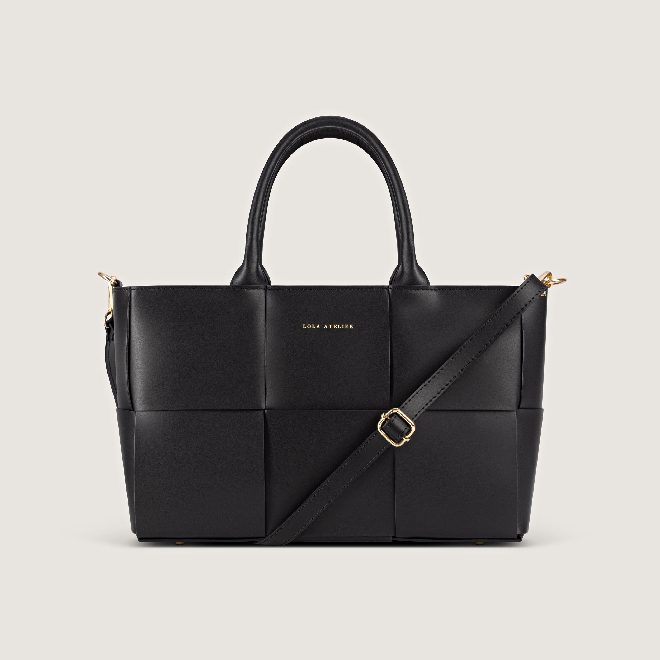 Bella Ebony Woven Bag