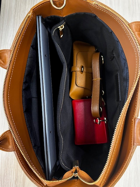 Bella Ebony Woven Bag